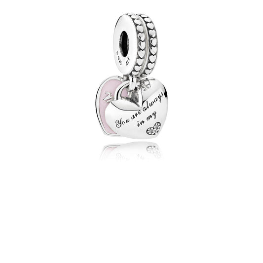 Pandora Charm Pendant Hearts Mom &amp; Daughter 792072EN40