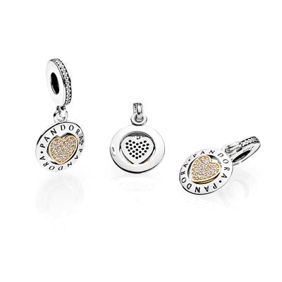 Pandora Forever Heart Pendant Charm 792082CZ