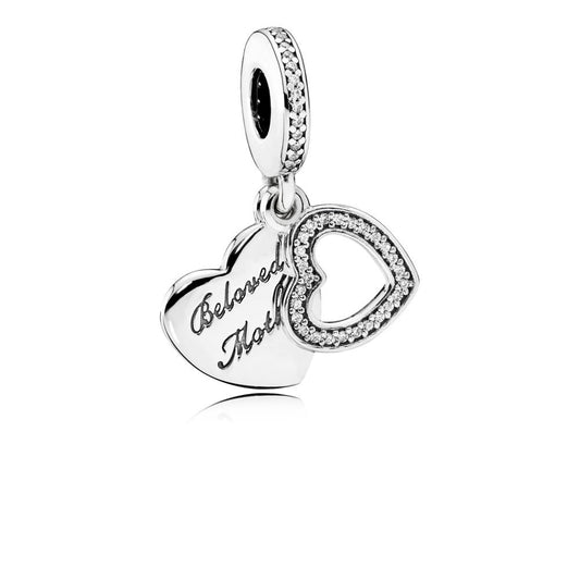 Pandora My Beloved Mother Pendant Charm 791883CZ