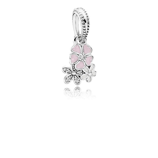 Pandora Poetic Flowers Pendant Charm 791824ENMX