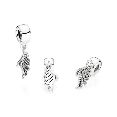 Pandora Royal Feather Pendant Charm 791750CZ