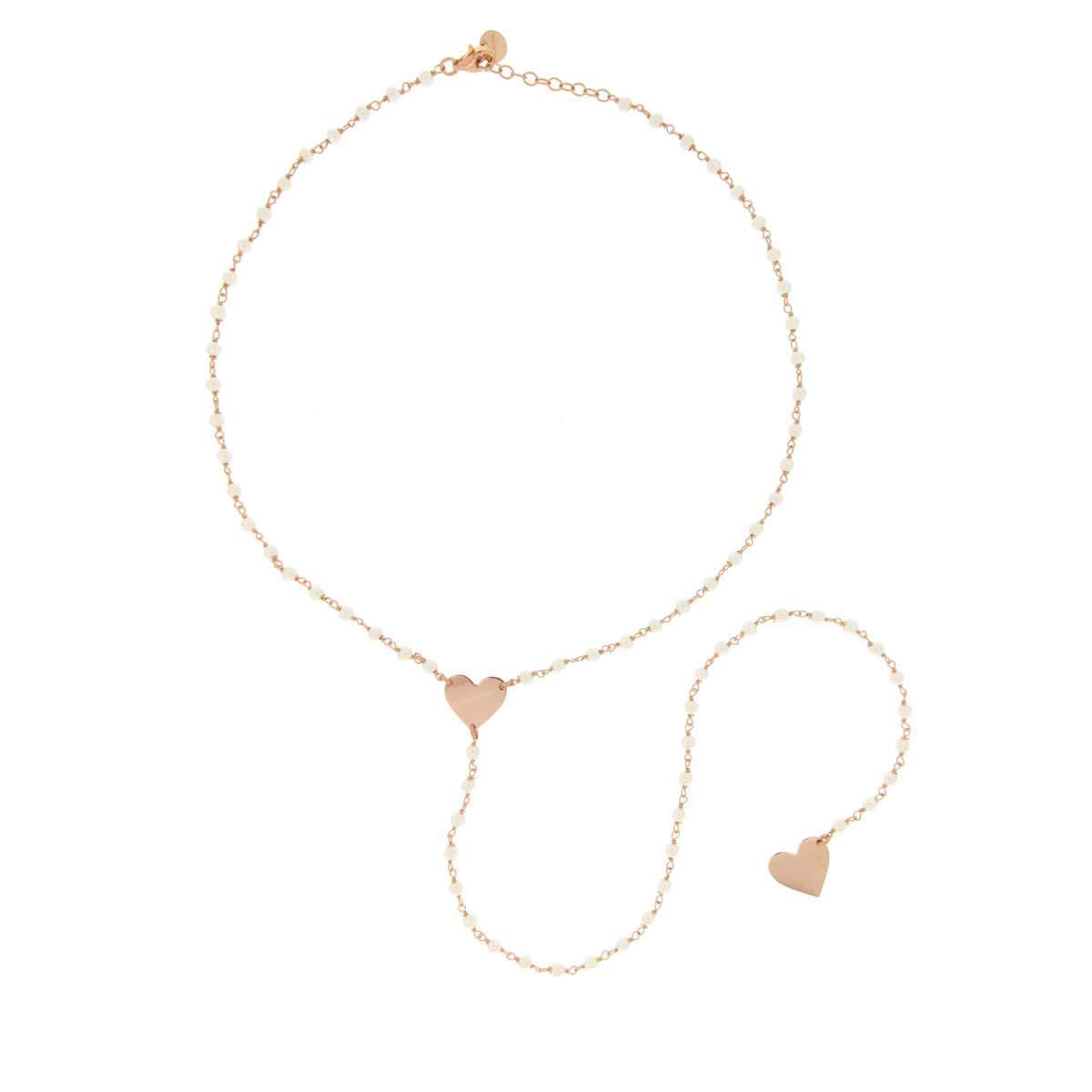 Collana Rue Des Mille Sciarpa Perle CL-PPN-CUO