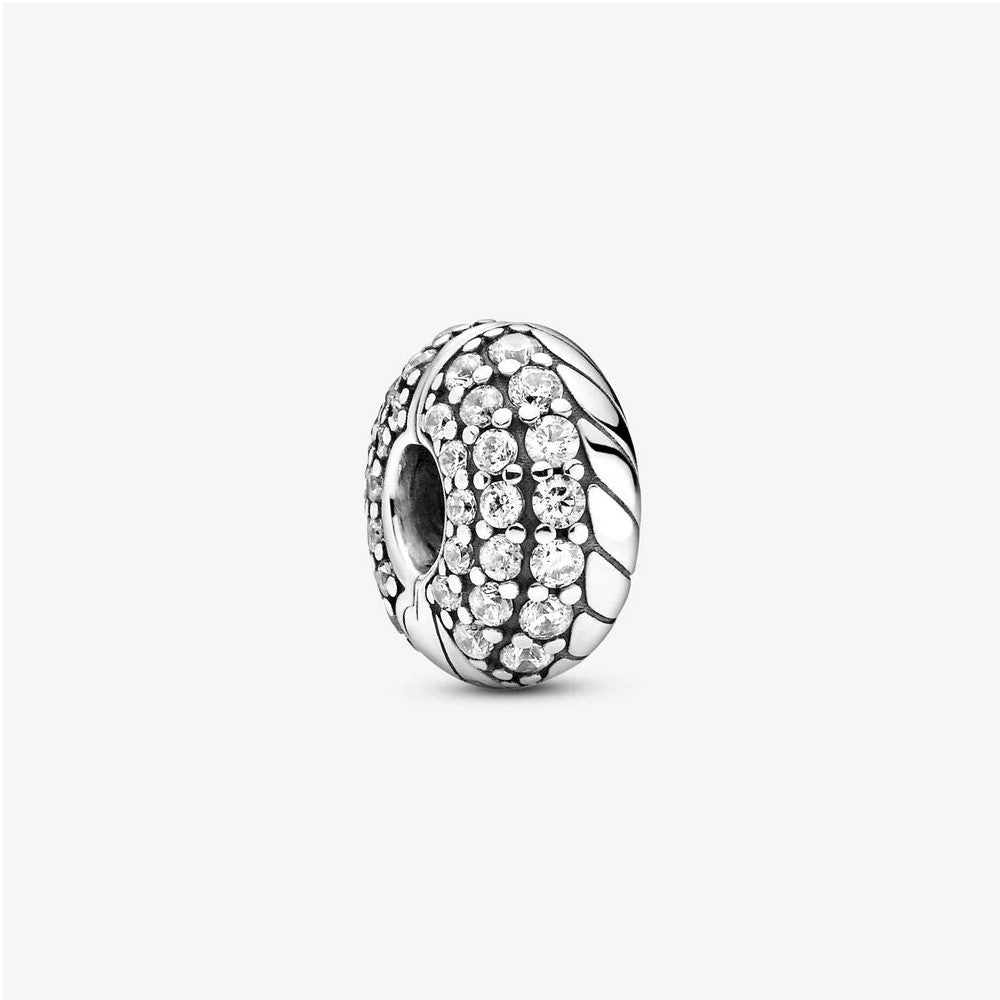 Clip Pandora con Maglia Snake e Pavé 799089C01