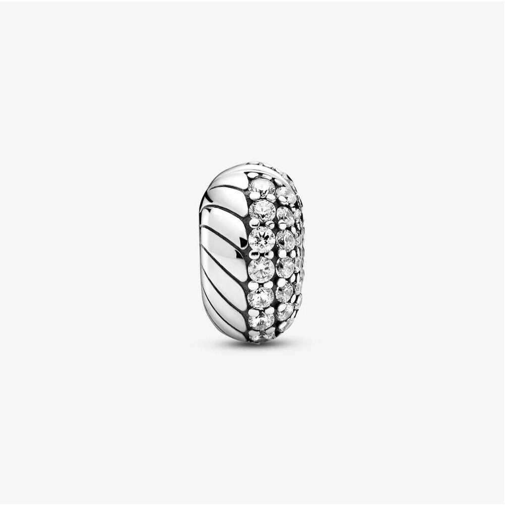 Clip Pandora con Maglia Snake e Pavé 799089C01