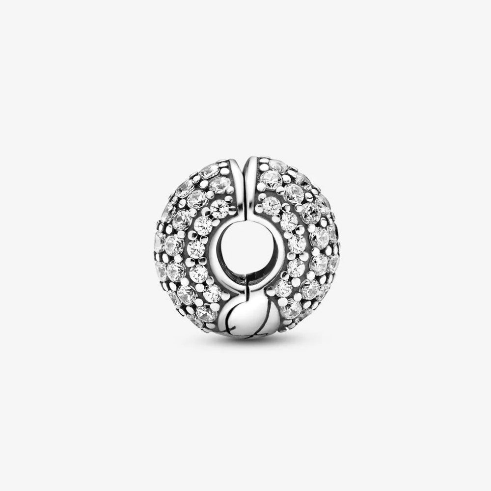 Clip Pandora con Maglia Snake e Pavé 799089C01