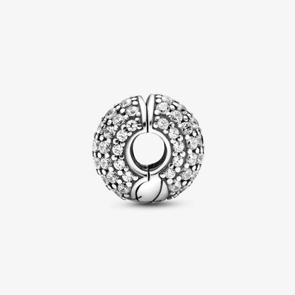 Clip Pandora con Maglia Snake e Pavé 799089C01