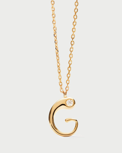 Collana PD PAOLA Collana con pendente iniziale G CO01-B80-U