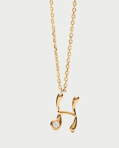 Collana PD PAOLA Collana con pendente iniziale H CO01-B81-U