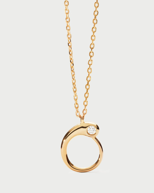 Collana PDPAOLA con pendente iniziale O CO01-B88-U