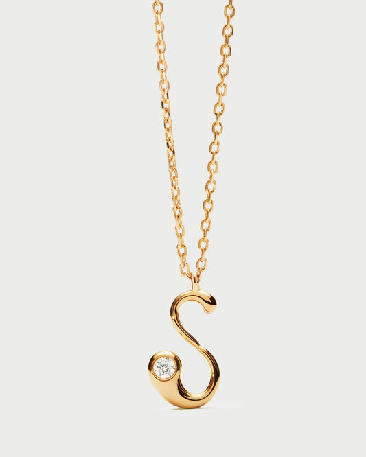 Collana PDPAOLA  con pendente iniziale S CO01-B92-U