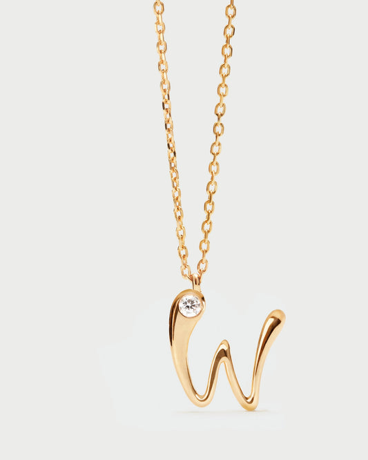 Collana PDPAOLA con pendente iniziale W CO01-B96-U