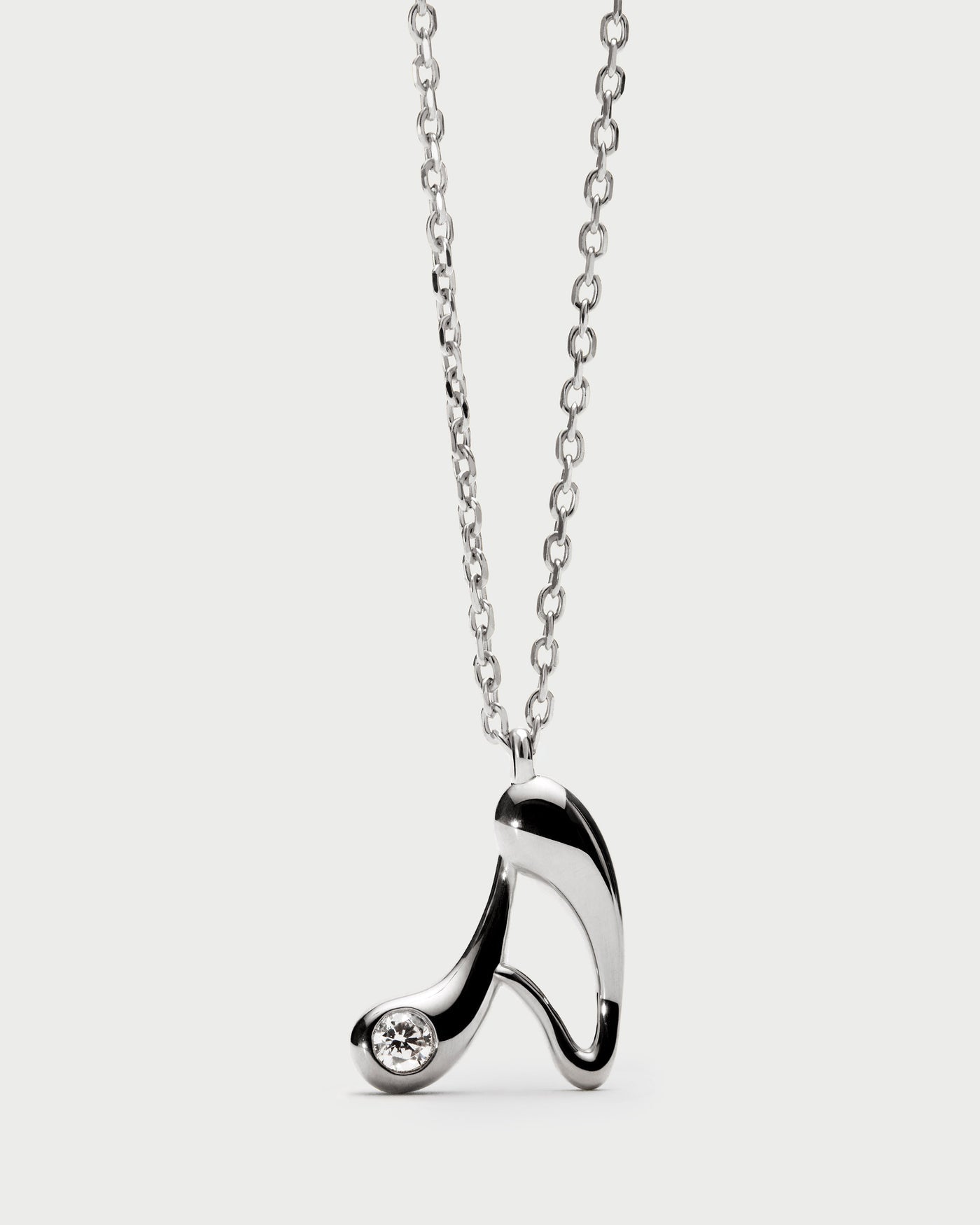 Collana PD PAOLA Collana con ciondolo in argento con l'iniziale A CO02-B74-U