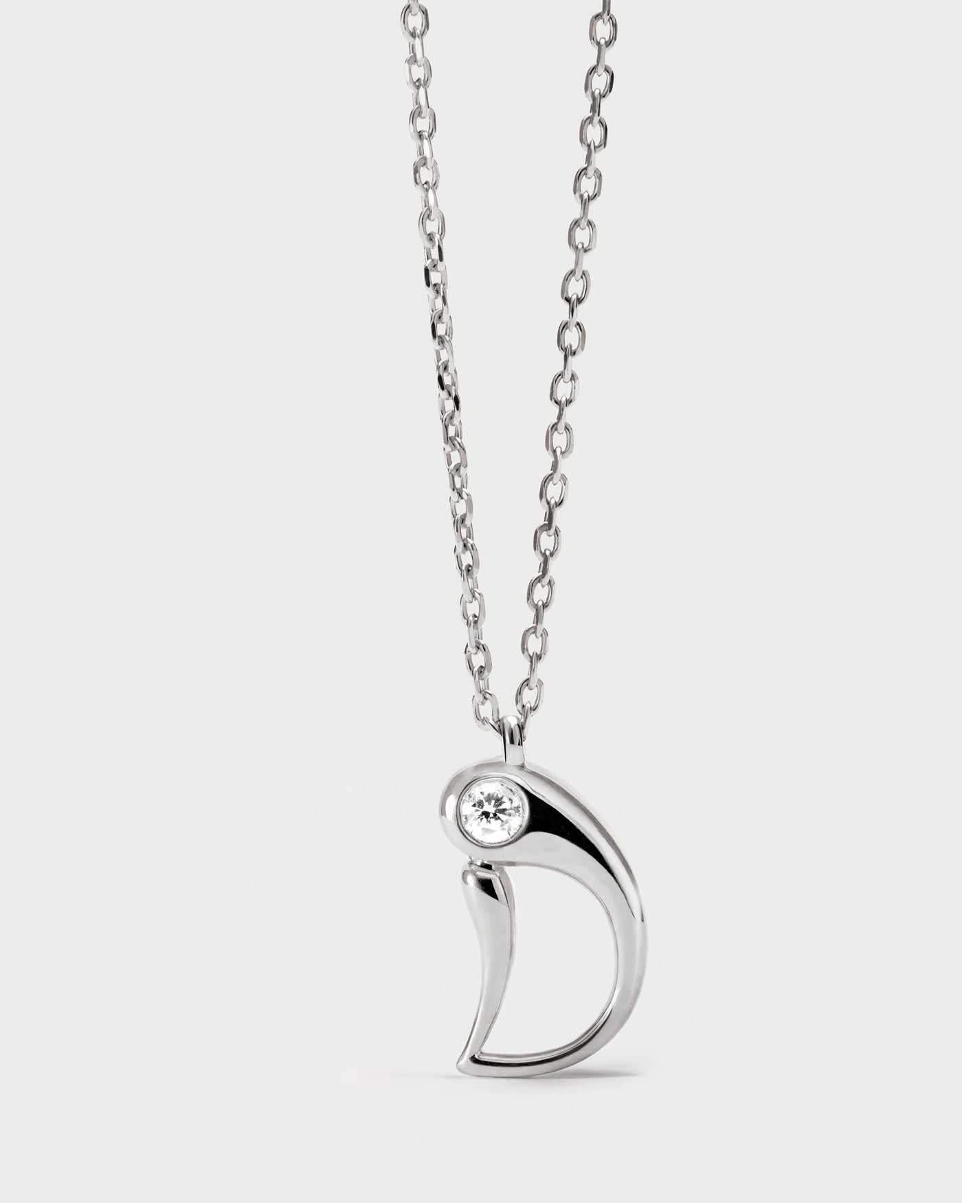 Collana PD PAOLA Collana con ciondolo in argento con l'iniziale D CO02-B77-U