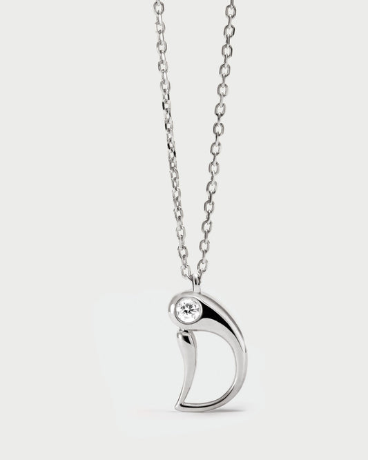 Collana PDPAOLA con ciondolo in argento con l'iniziale D CO02-B77-U
