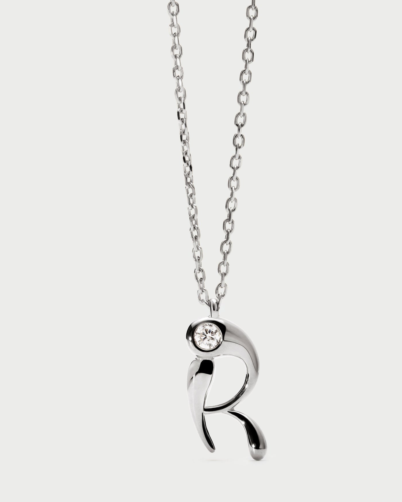 Collana PD PAOLA R initial silver pendant necklace CO02-B91