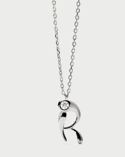 Collana PD PAOLA R initial silver pendant necklace CO02-B91