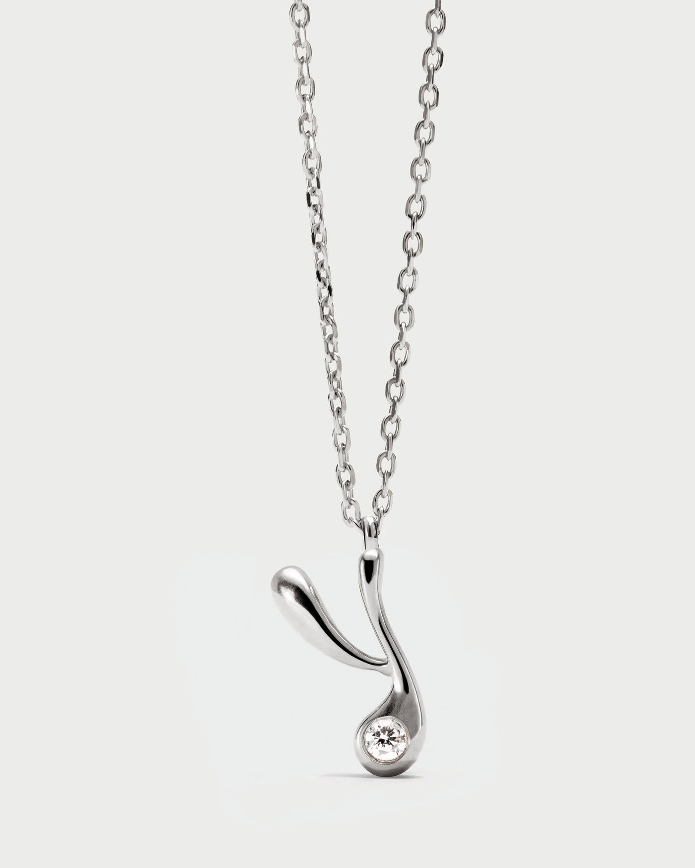 Collana PD PAOLA Y initial silver pendant necklace CO02-B98-U