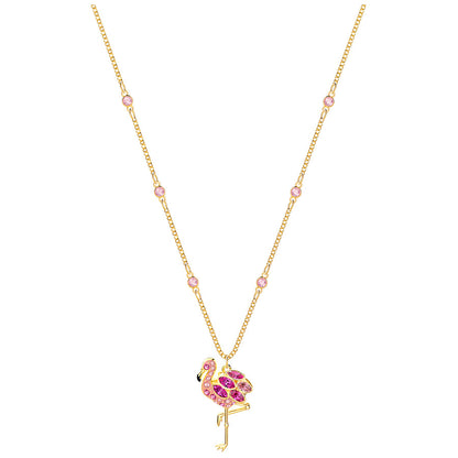 Swarovski Lime Flamingo Necklace 5375303