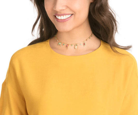 Swarovski Lime Charms Necklace 5375302