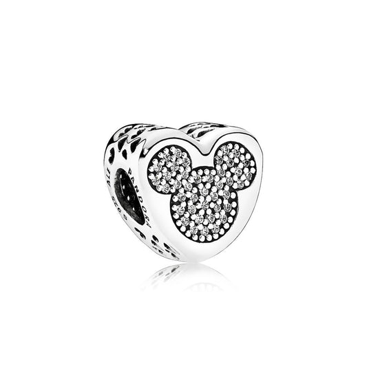 Pandora Disney, Mickey Mouse and Minnie True Love Charm 792050CZ