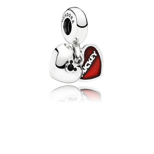 Pandora Disney, Mickey Mouse &amp; Minnie Pendant Charm 791441NCK