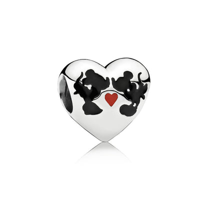 Pandora Disney, Mickey Mouse and Minnie Kiss Charm 791443ENMX