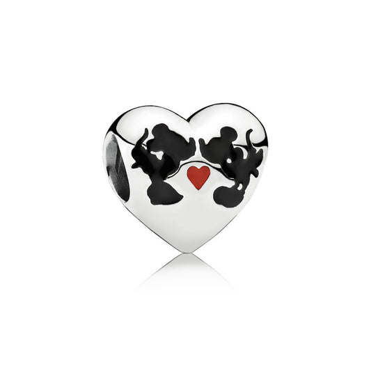 Pandora Disney, Mickey Mouse and Minnie Kiss Charm 791443ENMX