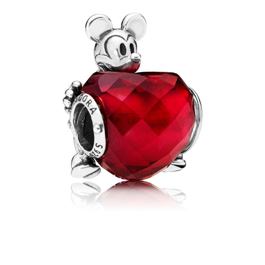 Pandora Disney Charm, Mickey Mouse Love Heart 797168NFR