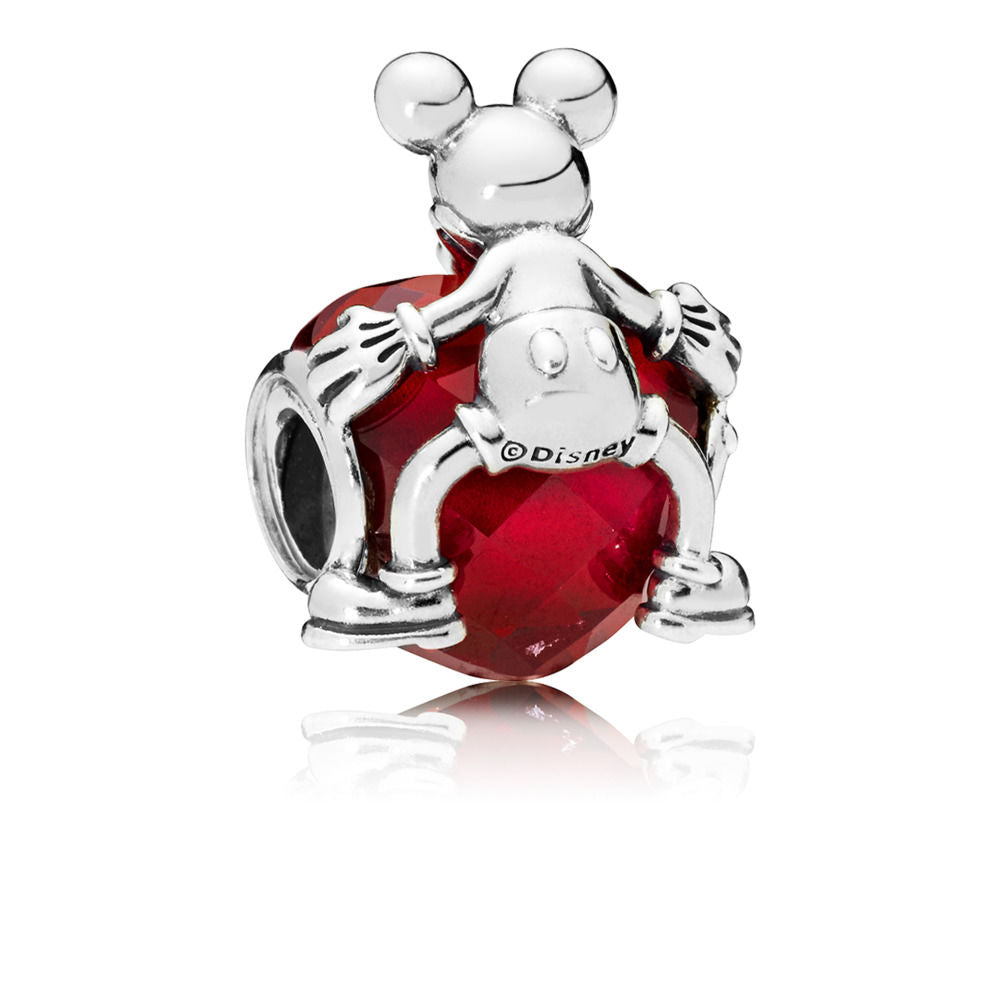 Pandora Disney Charm, Mickey Mouse Love Heart 797168NFR