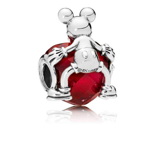 Pandora Disney Charm, Mickey Mouse Love Heart 797168NFR
