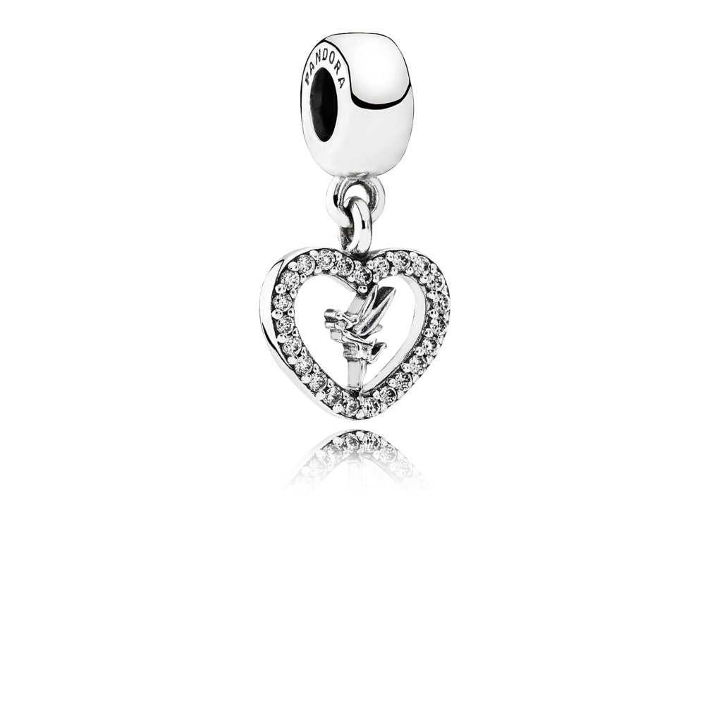 Pandora Disney, Adorable Tinker Bell Pendant Charm 791565CZ