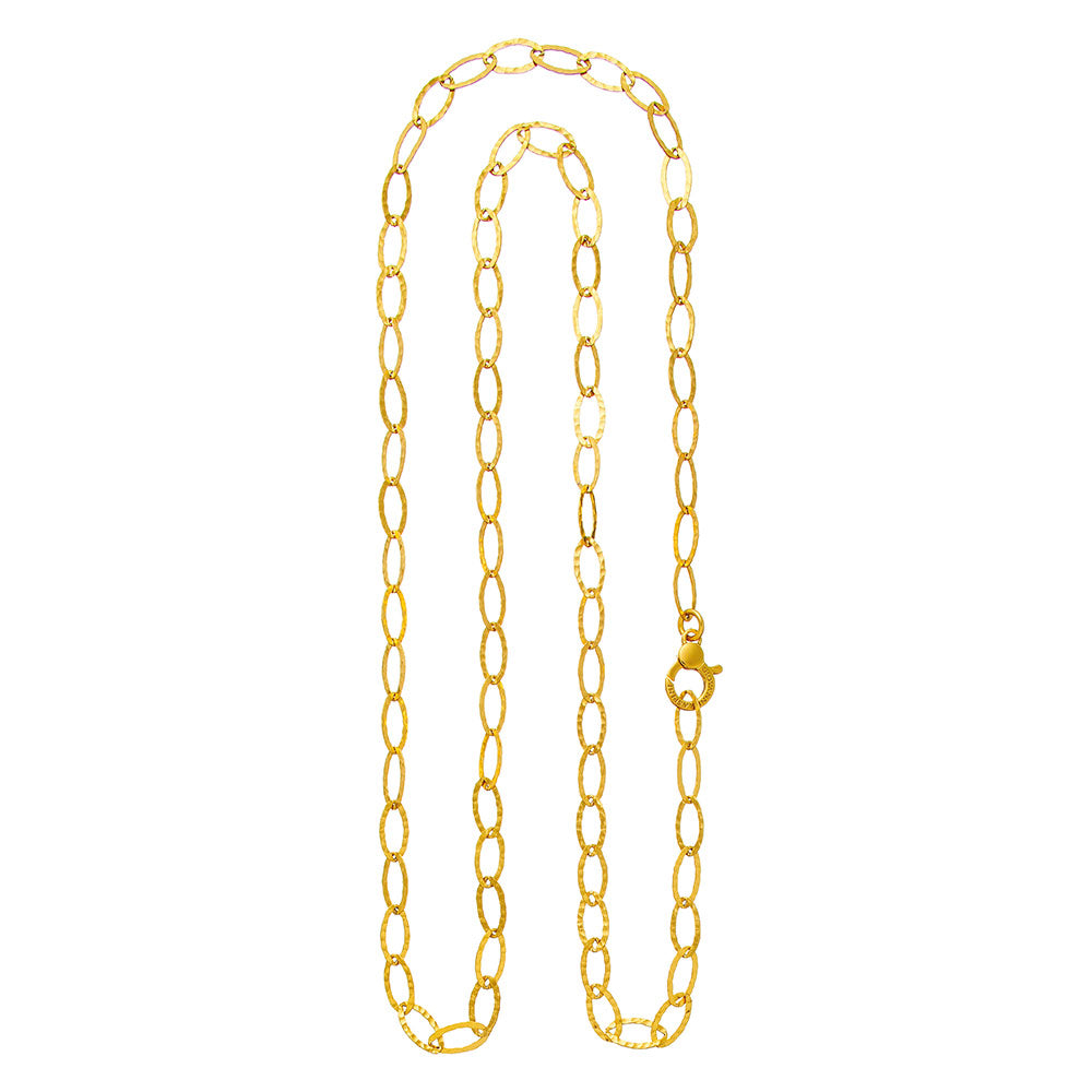 Collana maglia ovale martellata Giovanni Raspini 08561