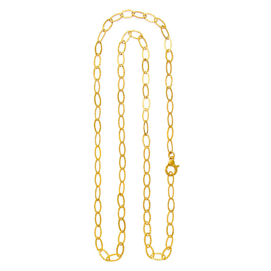 Collana maglia ovale martellata Giovanni Raspini 08561