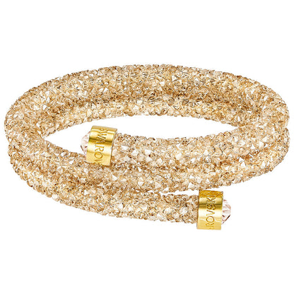 Bracciale Doppio Swarovski Crystaldust Dorato