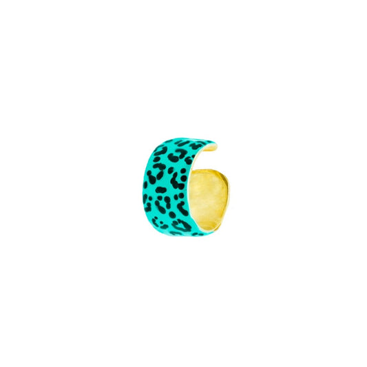 Earcuff Rue Des Mille Jungle Tribe Fascia Grande Smalto Maculato EARJ-02A