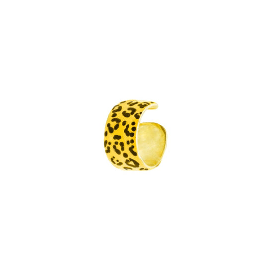 Earcuff Rue Des Mille Jungle Tribe Fascia Grande Smalto Maculato EARJ-02A