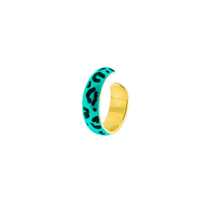 Earcuff Rue Des Mille Jungle Tribe Fascia Piccola Smalto Maculato EARJ-03G