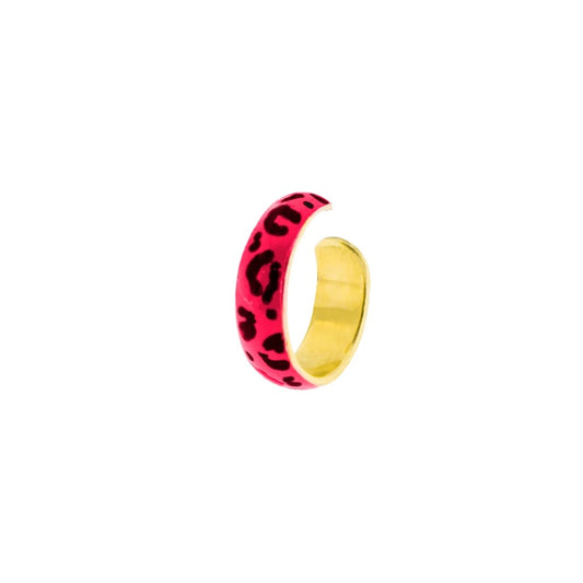 Earcuff Rue Des Mille Jungle Tribe Fascia Piccola Smalto Maculato EARJ-03G