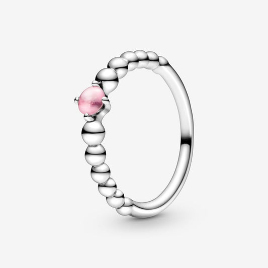 Anello Pandora Rosa Decorato con Sfere 198598C09