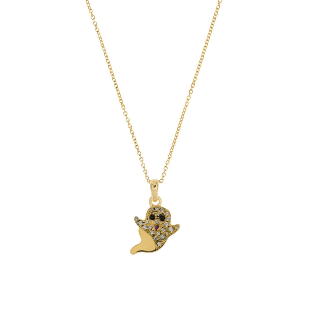 Girocollo Rue Des Mille Con Soggetto Zirconi Fantasma GRZ-007-FANT-AU