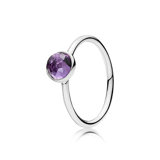 Anello Pandora Goccia Di Febbraio 191012SAM