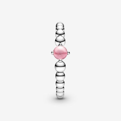 Anello Pandora Rosa Decorato con Sfere 198598C09