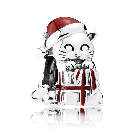 Charm Pandora Gattino Di Natale 792007EN39