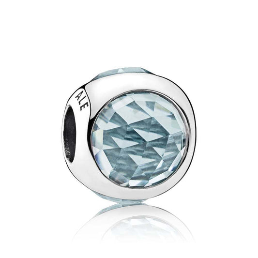 Charm Pandora Goccia Scintillante Blu Acqua 792095NAB