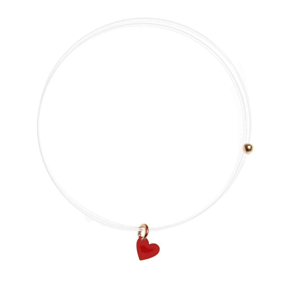 Girocollo Rue Des Mille Lenza con Ciondolo Smaltato Cuore GR-sma-LENZA-CUO