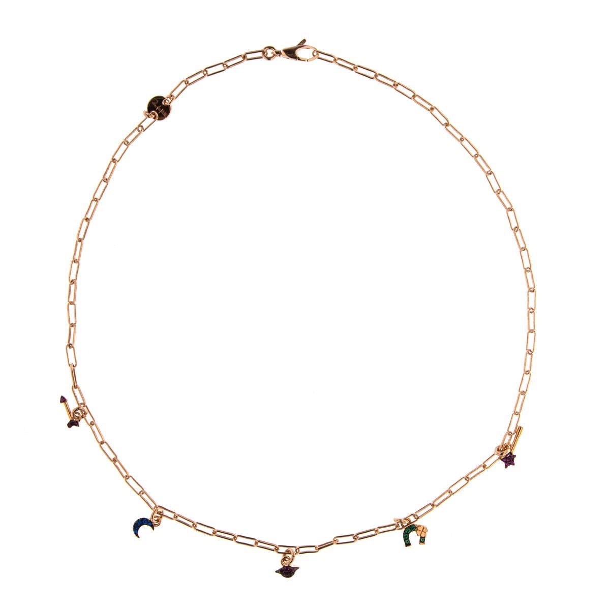 Girocollo Rue des Mille Stardust 5 Soggetti e Zirconi GRZ-401_5_SOG