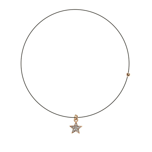 Collana Girocollo Lenza Rue des Mille Ciondolo Stella e Zirconi GRZ-LENZA_W_STE