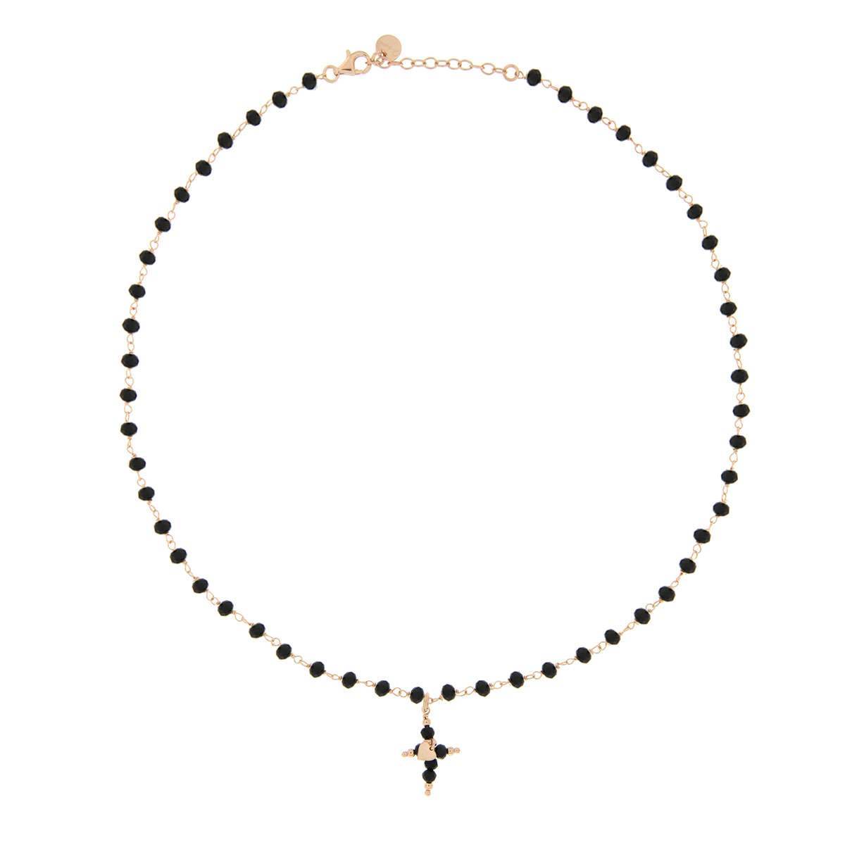 Girocollo Rue des Mille Gipsy Chic Croce GR_ROS_PPN_nero