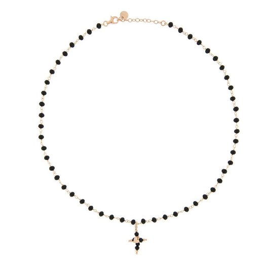 Girocollo Rue des Mille Gipsy Chic Croce GR_ROS_PPN_nero
