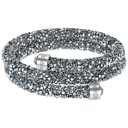 Bracciale Doppio Swarovski Crystaldust Grigio